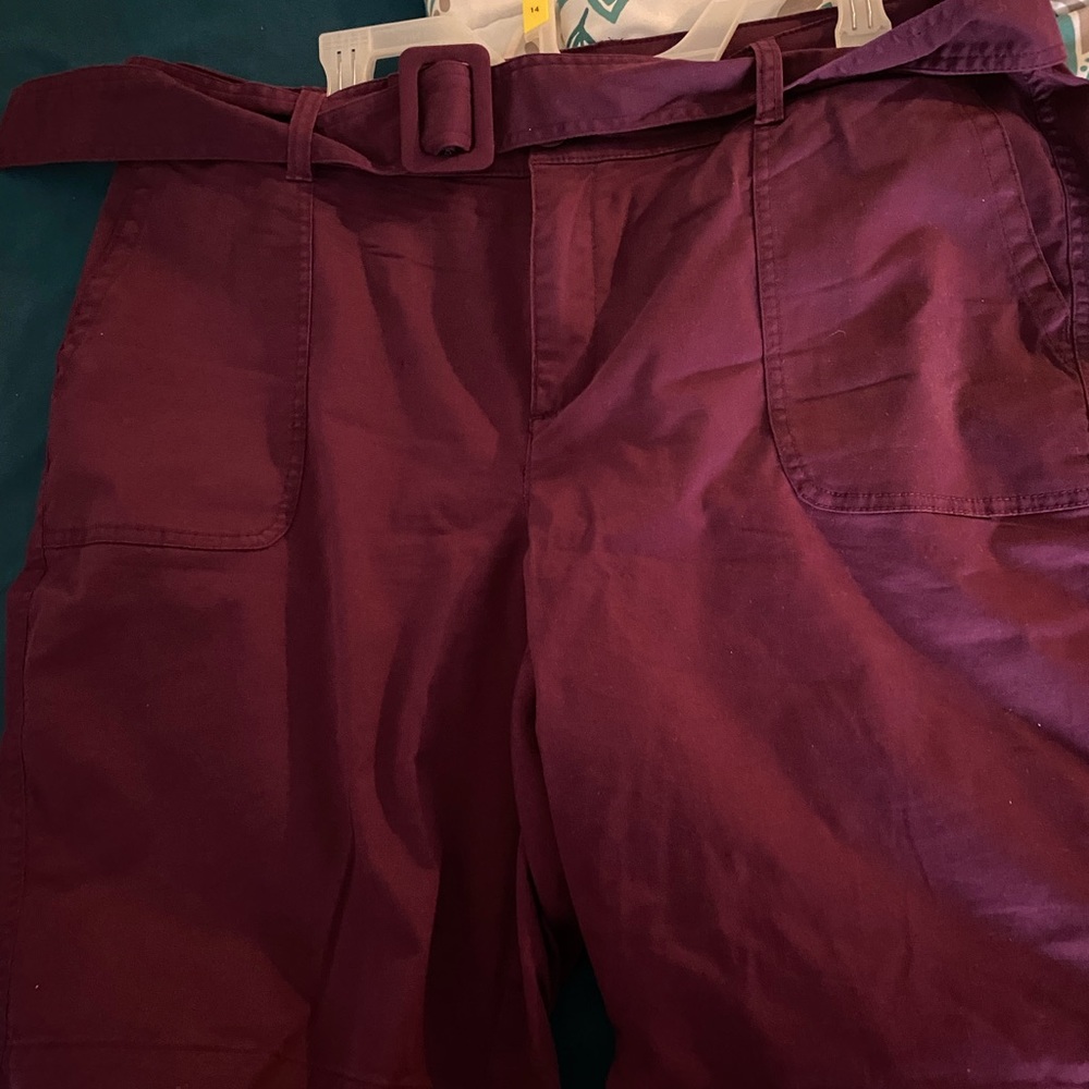 Cute summer shorts with attached belt